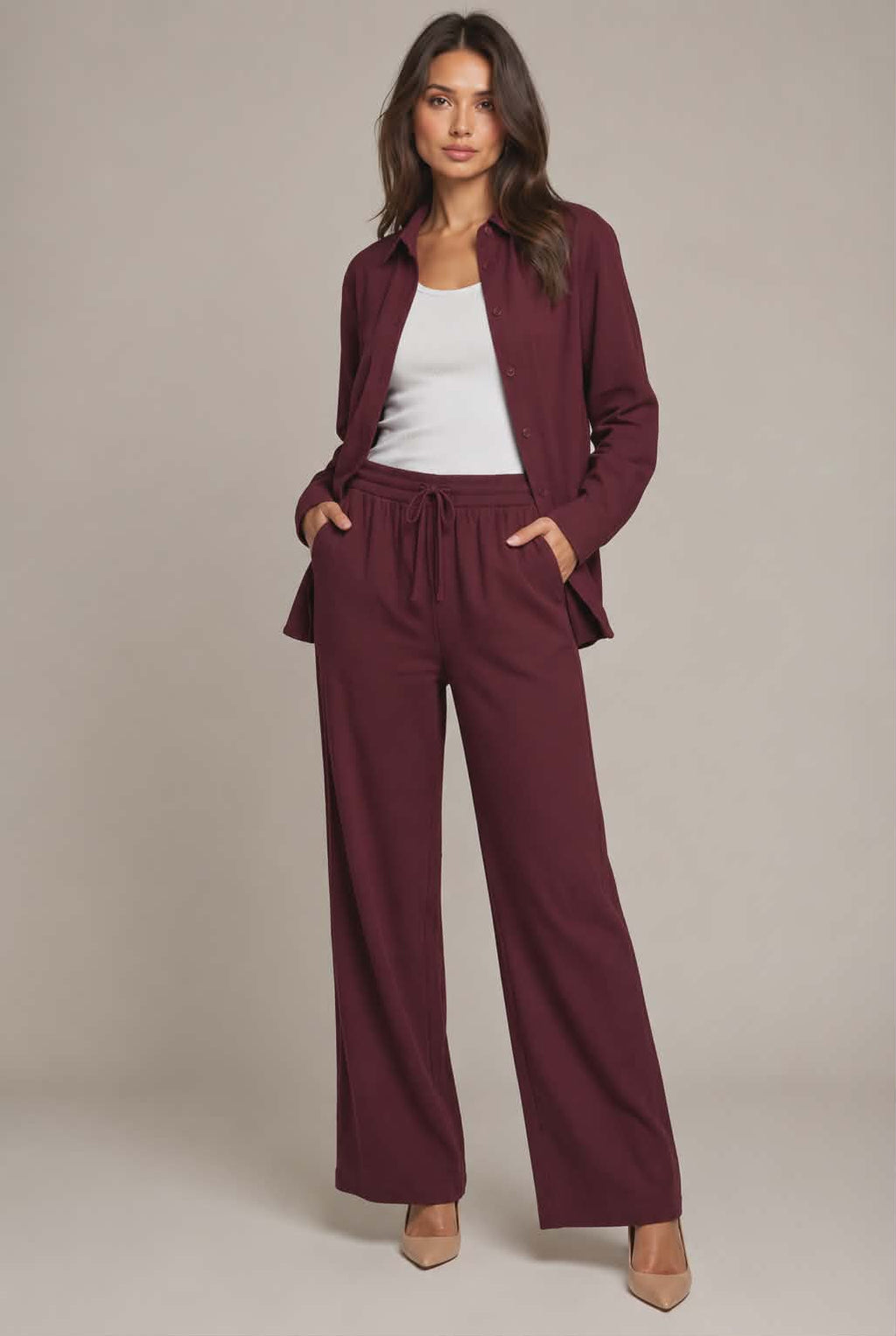 Two-Piece Set (Burgandy)