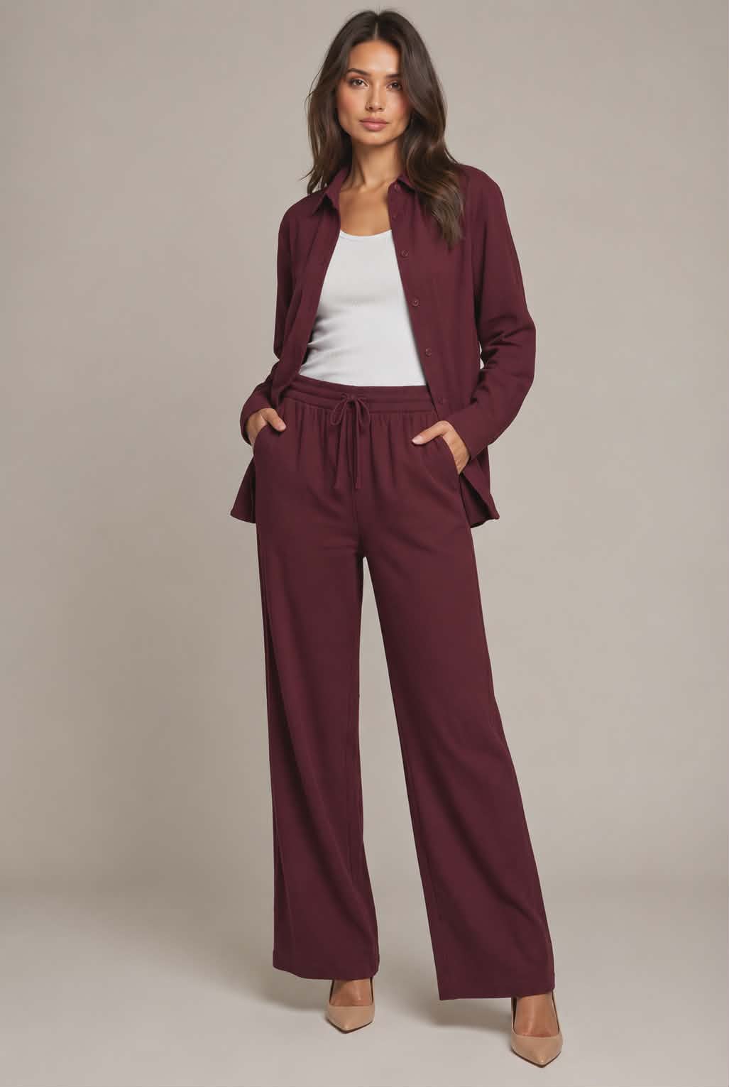 Two-Piece Set (Burgandy)