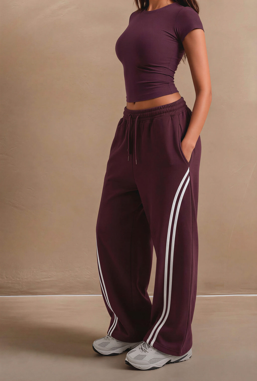 (Burgandy) Sweatpants