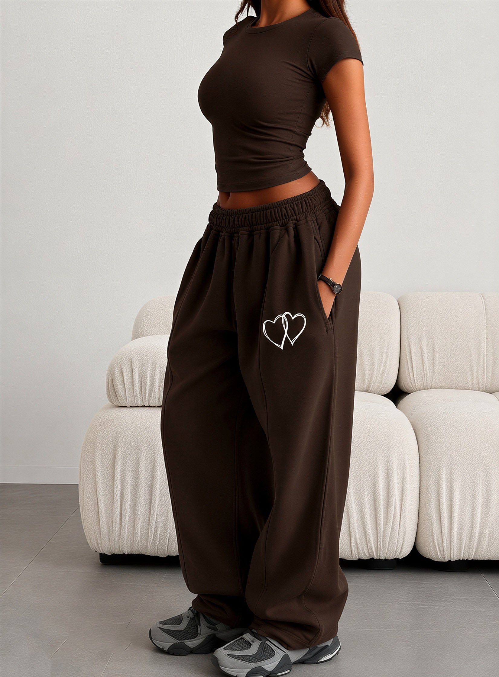 (Brown) Sweatpants